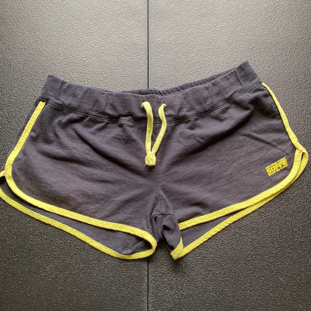 Soffe shorts lime green and black